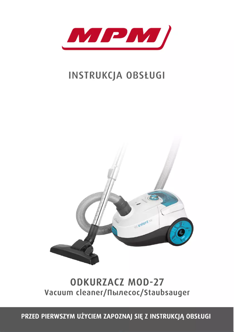 First page image of the manual for MOD-27