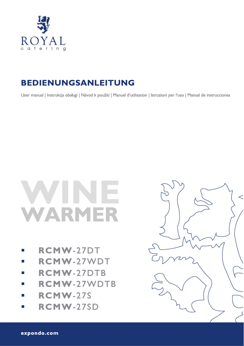 Image de la première page du manuel de l'appareil RCMW-27S