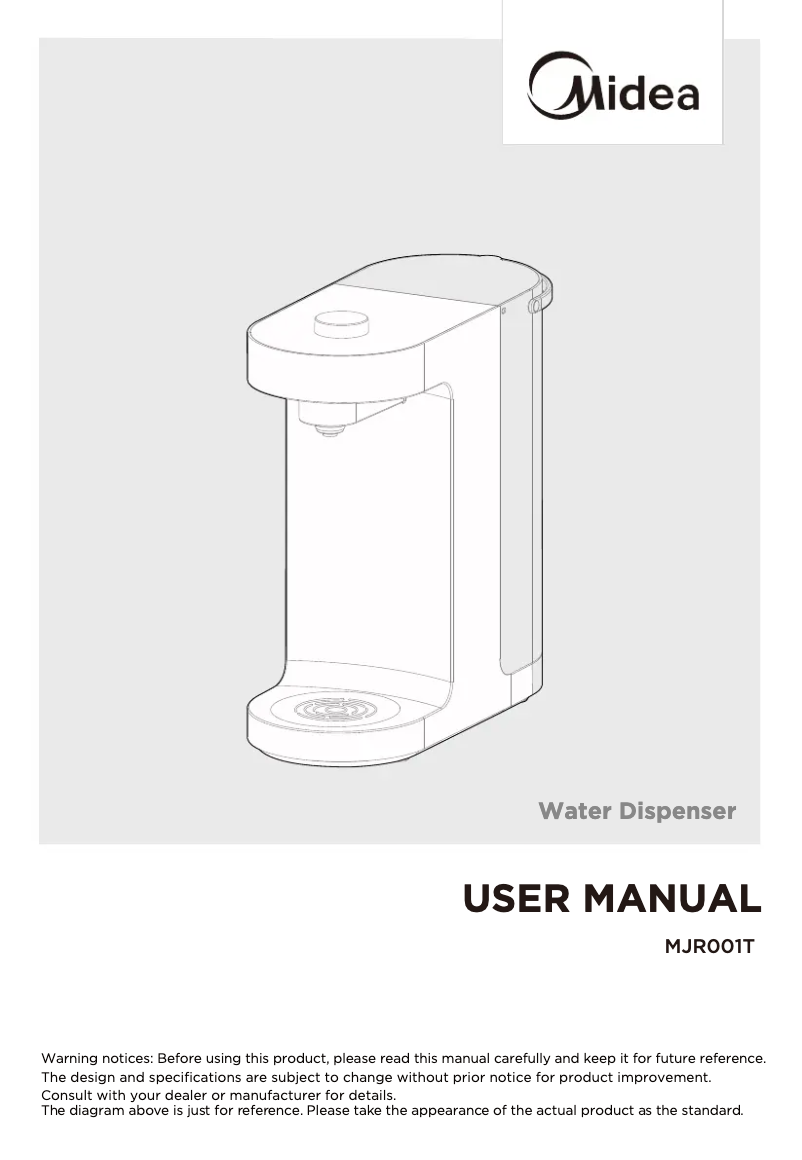 Page 1 of the manual User Manual Midea MJR001T