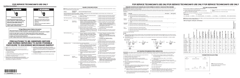 Page 1 of the manual Technical Sheet KitchenAid KMHC319EWH