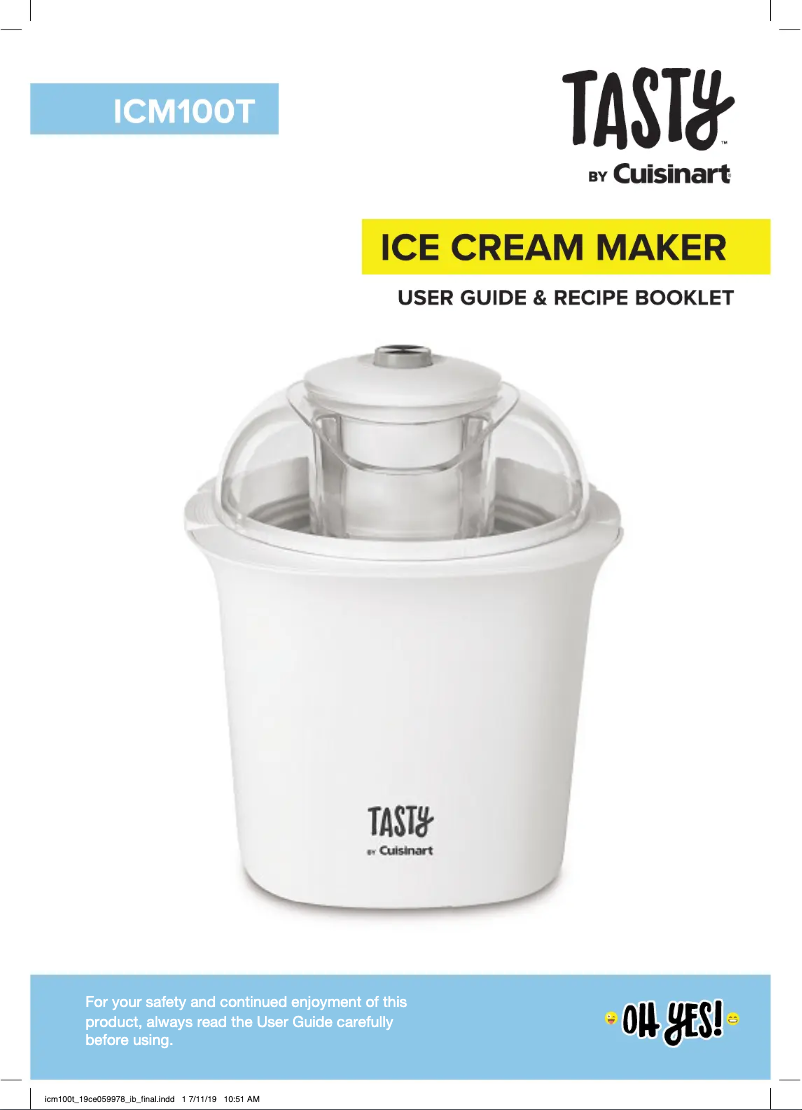 First page image of the manual for ICM100T