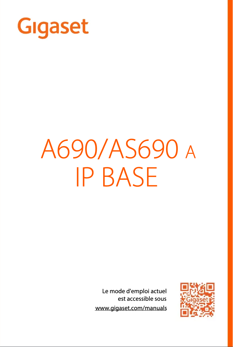 Page 1 of the manual User Manual Gigaset A690A