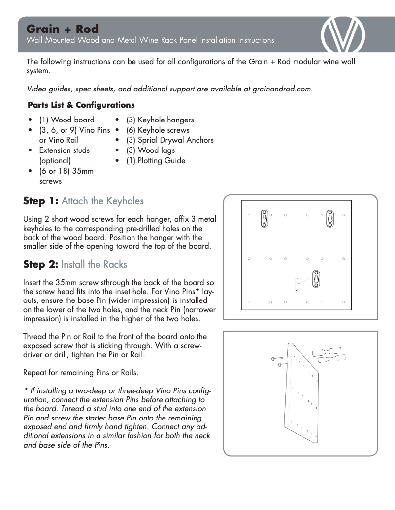 First page image of the manual for GNR-VP2