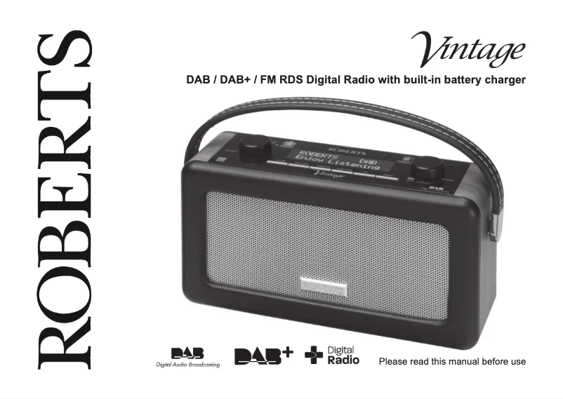 First page image of the manual for Vintage