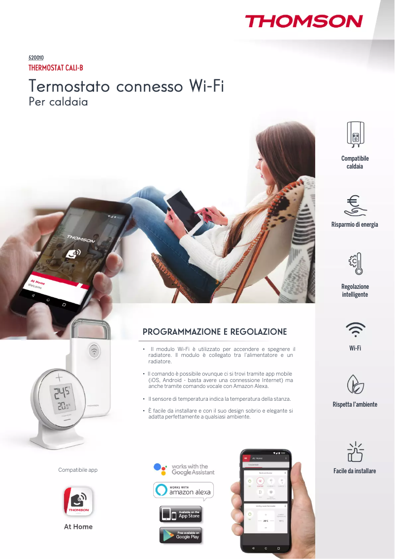 Page 1 of the manual User Manual Thomson CALI-B 520010