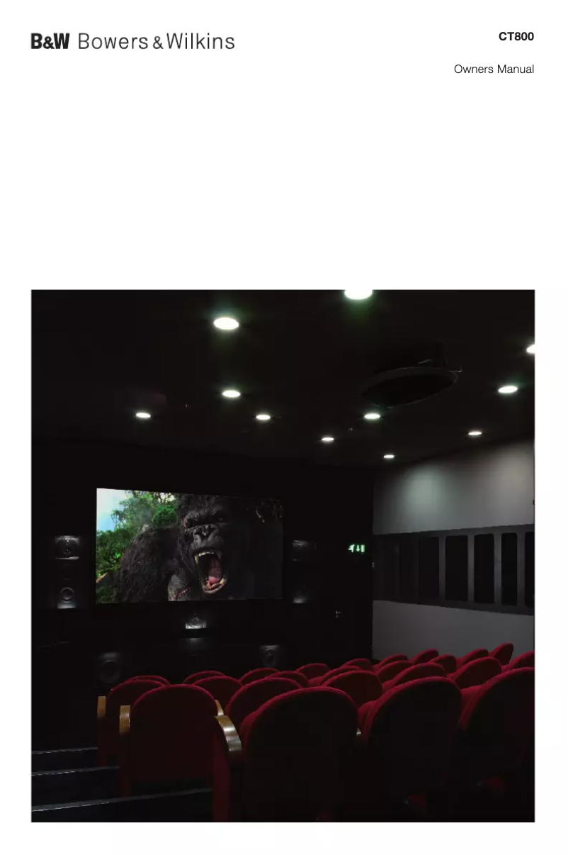 First page image of the manual for CT8 CC