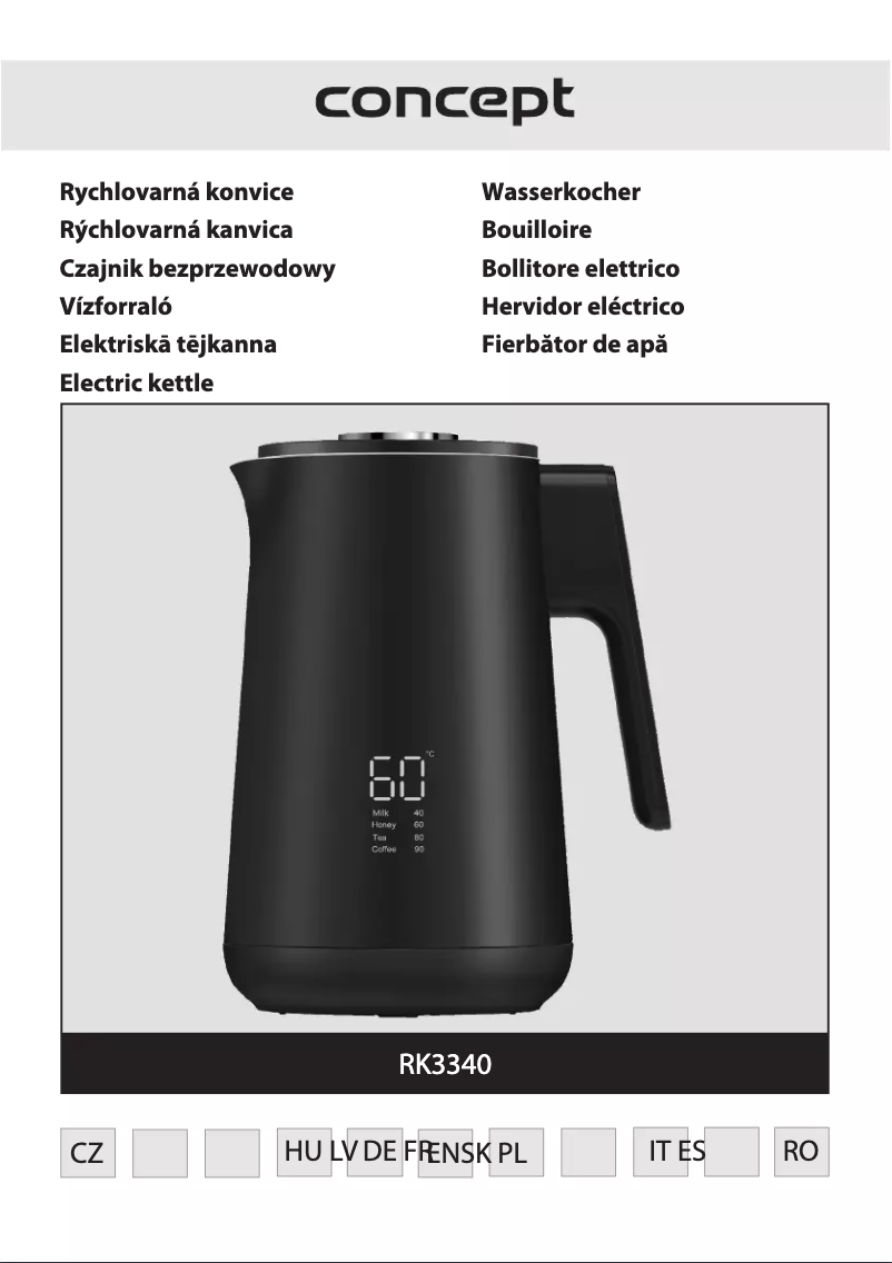 Page 1 of the manual User Manual Concept RK3340