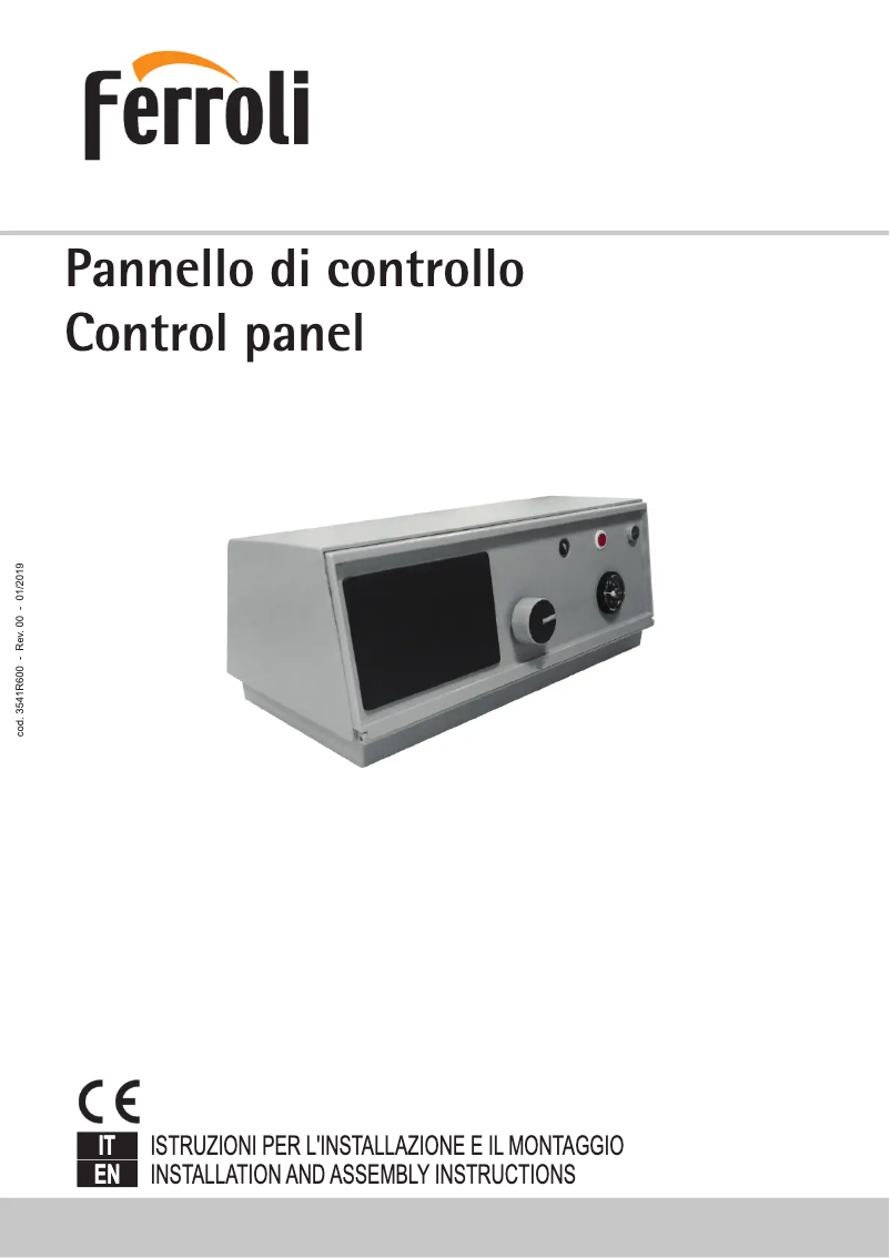 Page 1 of the manual User Manual Ferroli Prextherm RSW N