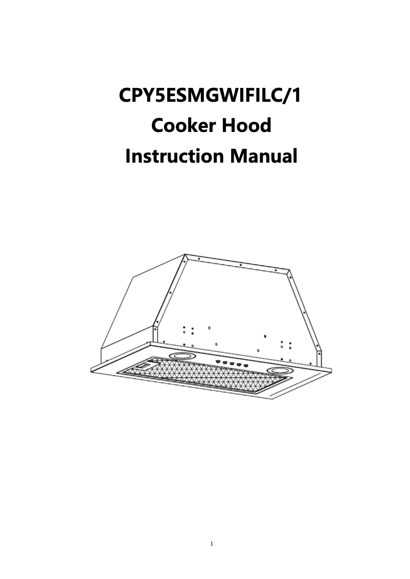 Page 1 of the manual User Manual Candy CPY5ESMGWIFILC/1