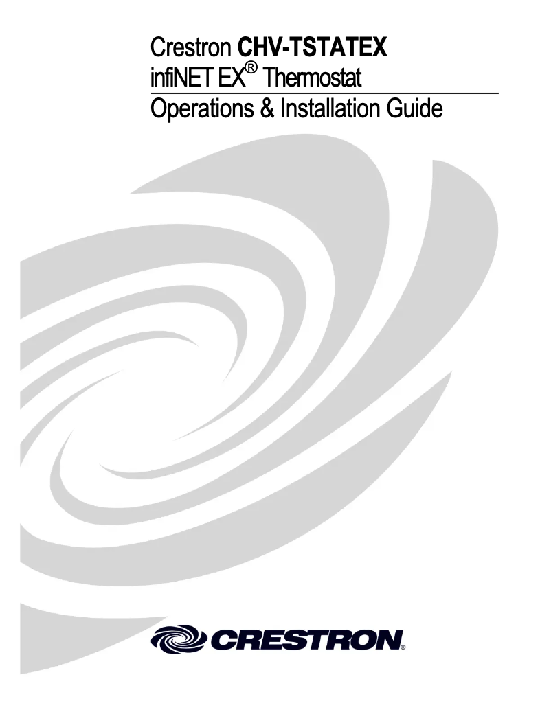 Image de la première page du manuel de l'appareil CHV-TSTATEX