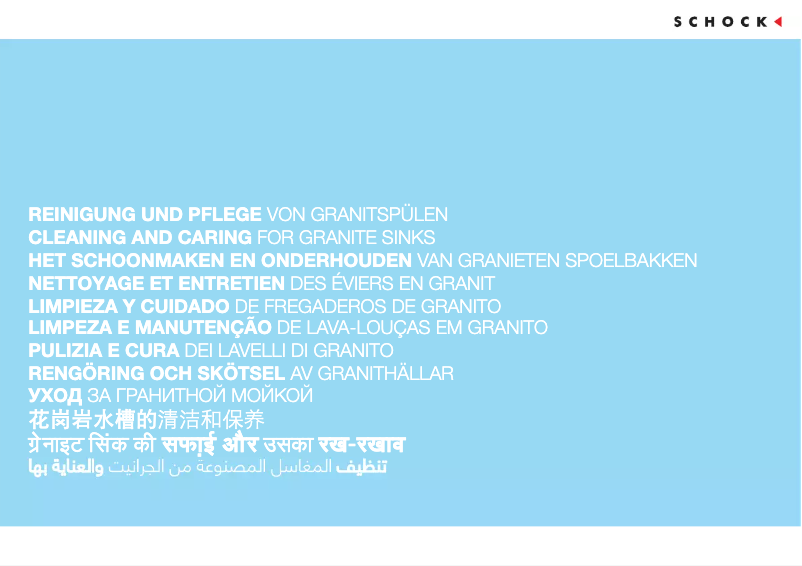 Page 1 of the manual User Manual Schock Vero N100 A 99