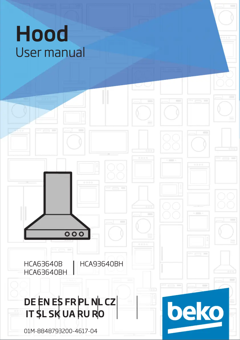 First page image of the manual for HCA93641WH