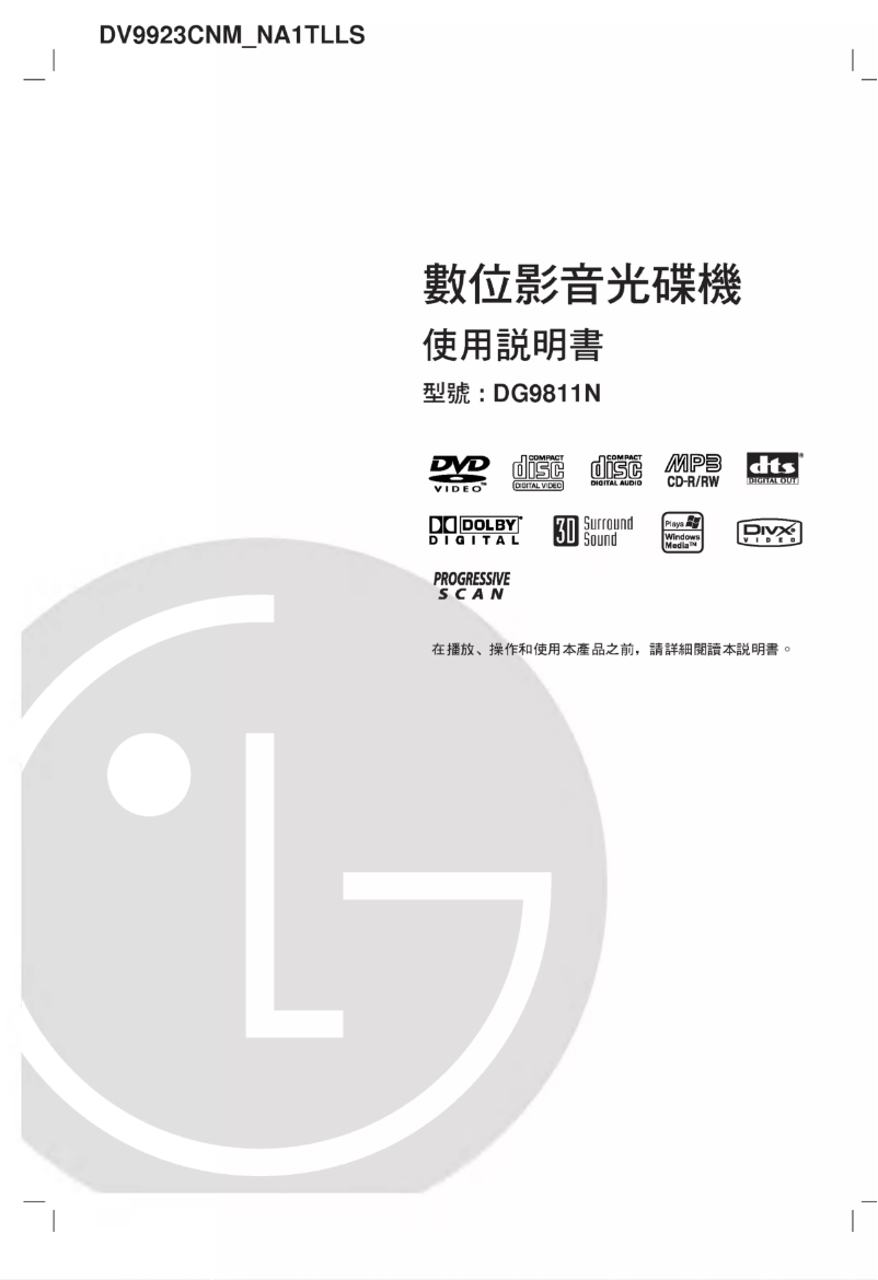 First page image of the manual for DV9923N