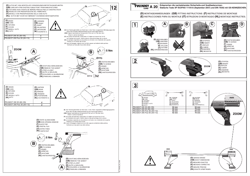 Page 1 of the manual User Manual Twinny Load A 20