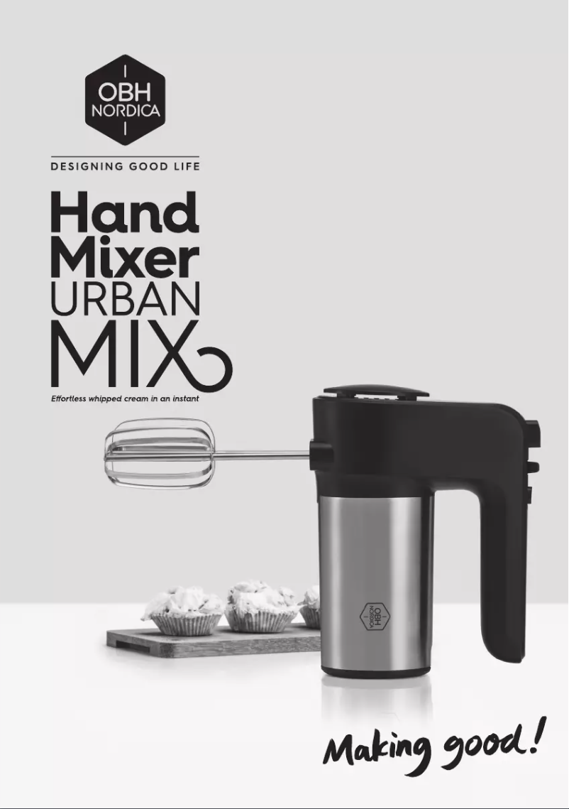 Page 1 de la notice Manuel utilisateur OBH Nordica Urban Mix 6776