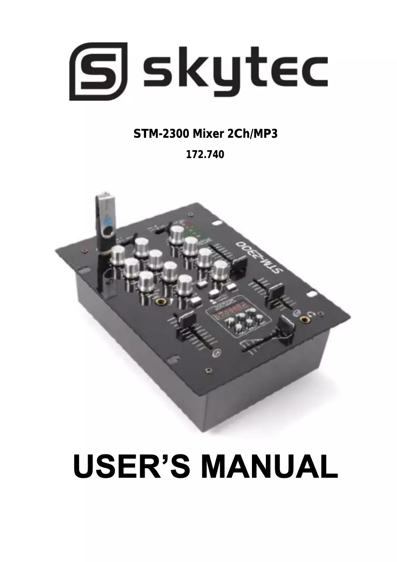 First page image of the manual for STM-2300