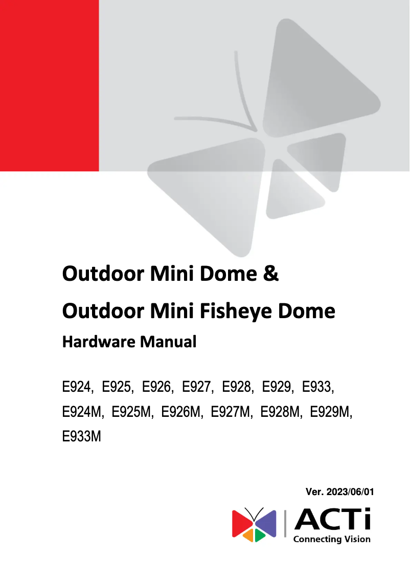 First page image of the manual for E933M