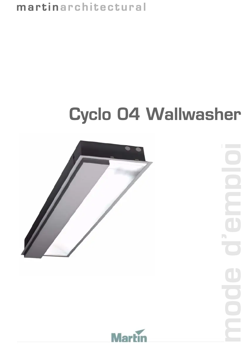 First page image of the manual for Cyclo 04 Wallwasher