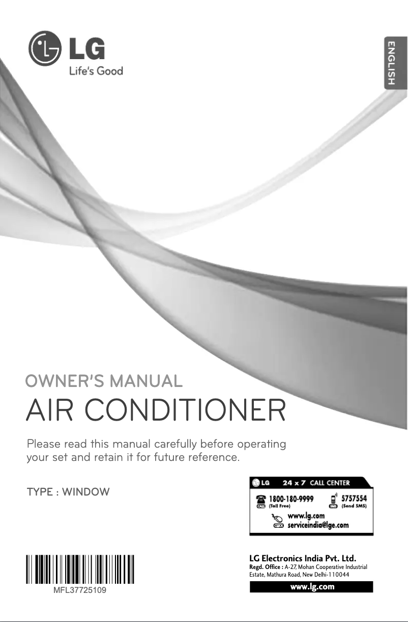 Page 1 of the manual User Manual LG LWA12GWZA