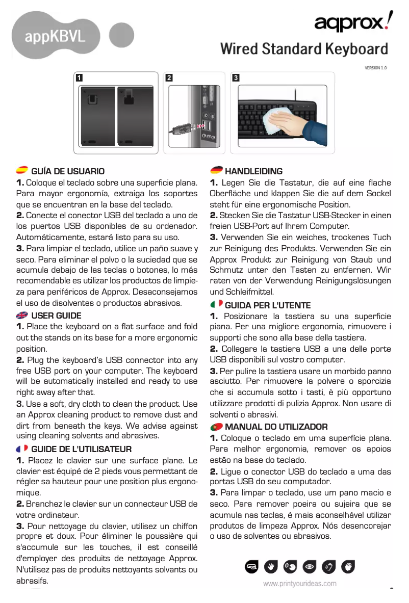 First page image of the manual for APPKBVL