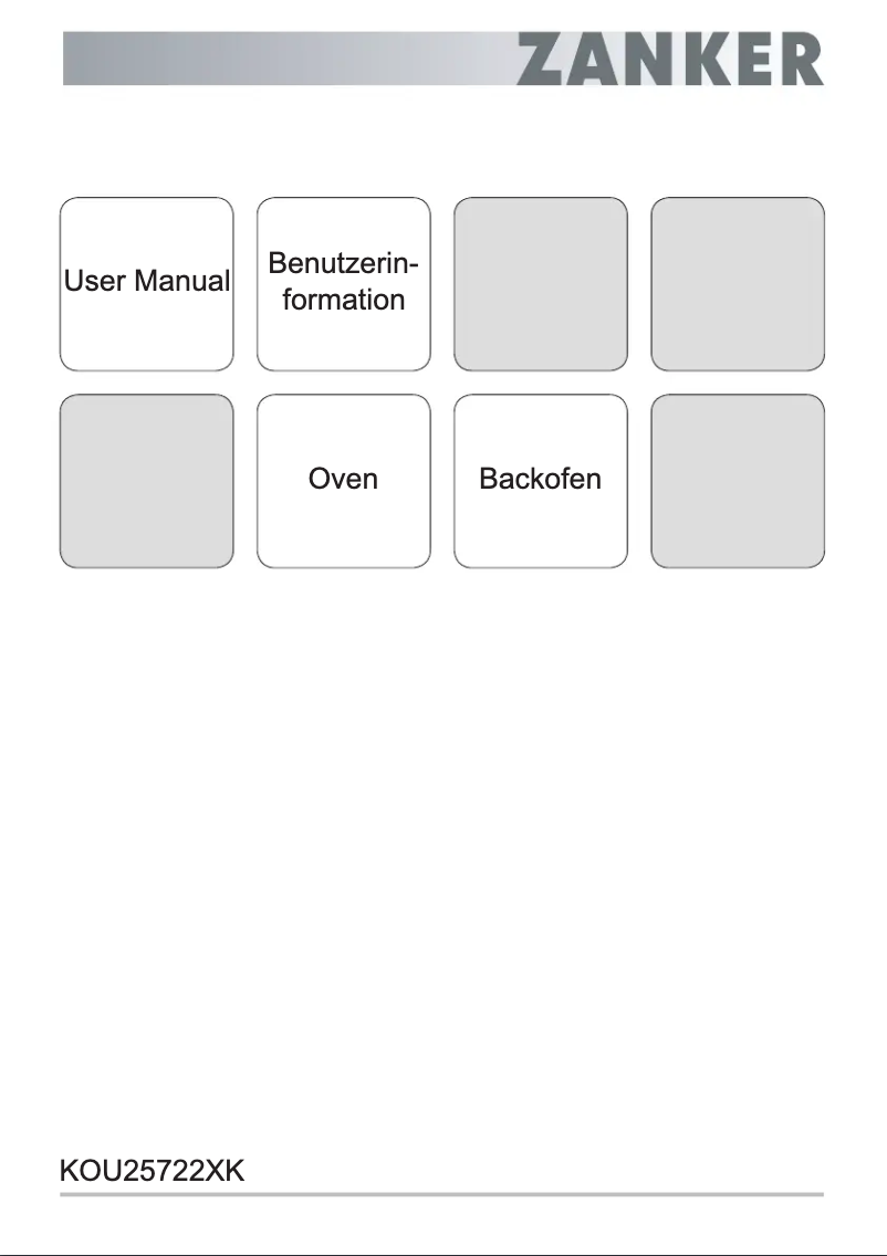 First page image of the manual for KOU25722XK