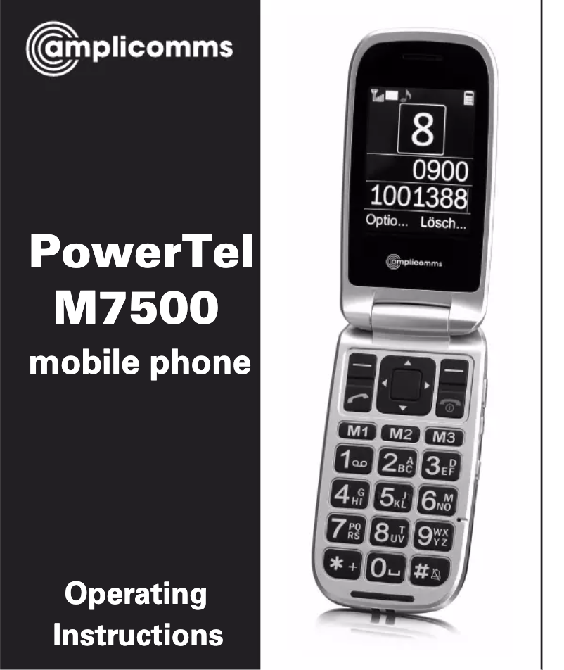 First page image of the manual for PowerTel M7500