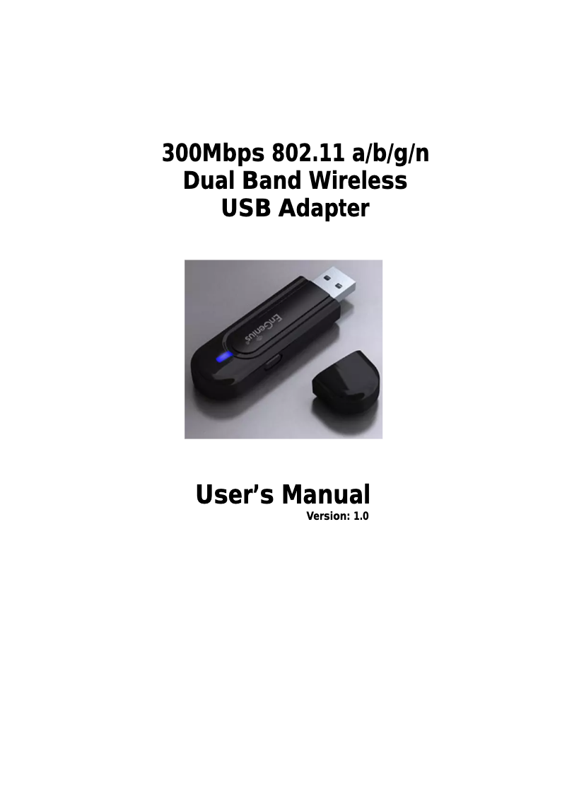 Page 1 of the manual User Manual EnGenius EUB9801