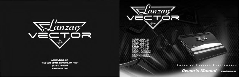 Page 1 of the manual User Manual Lanzar VCT4110