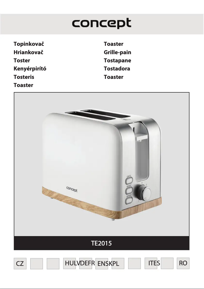 First page image of the manual for TE2015