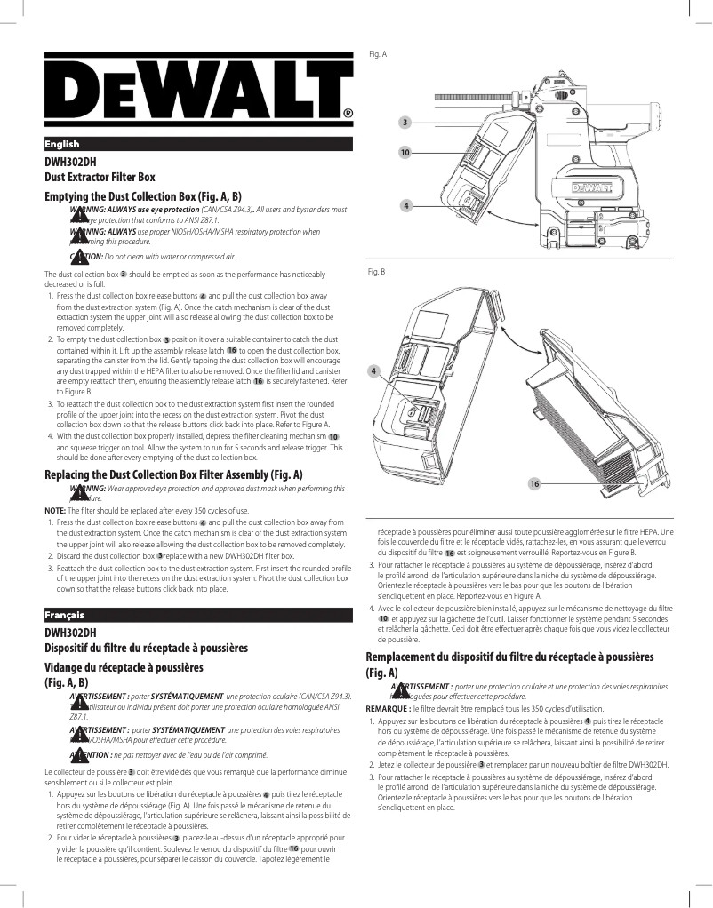 First page image of the manual for DWH304DH