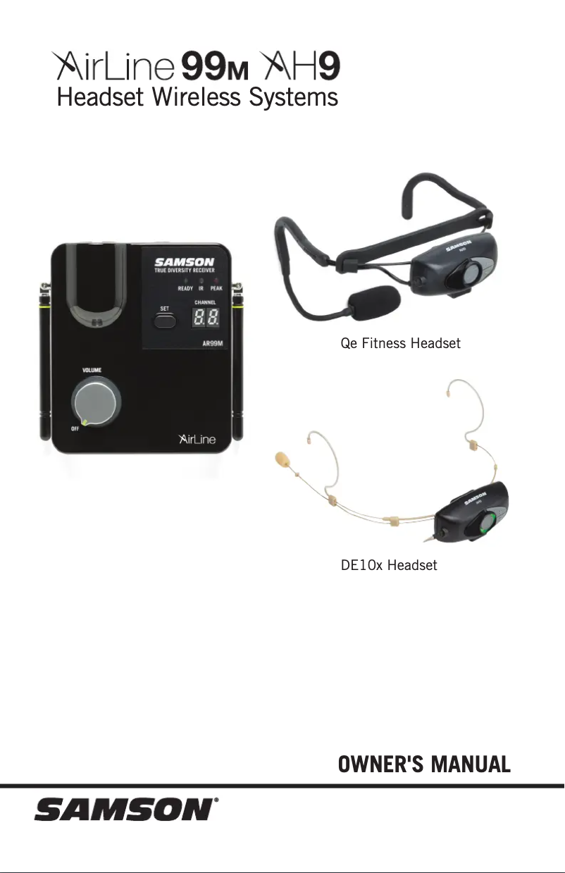 Page 1 of the manual User Manual Samson AirLine 99m AH9