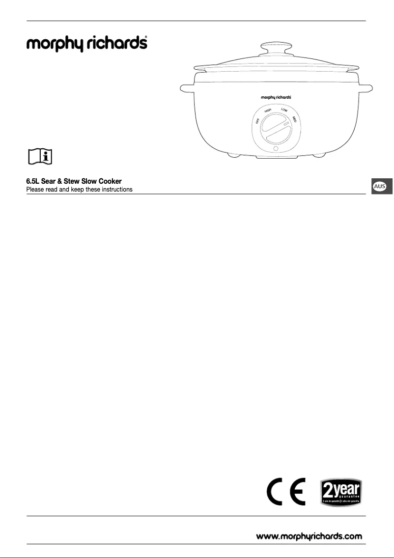 Page 1 of the manual User Manual Morphy Richards Total Control 461016