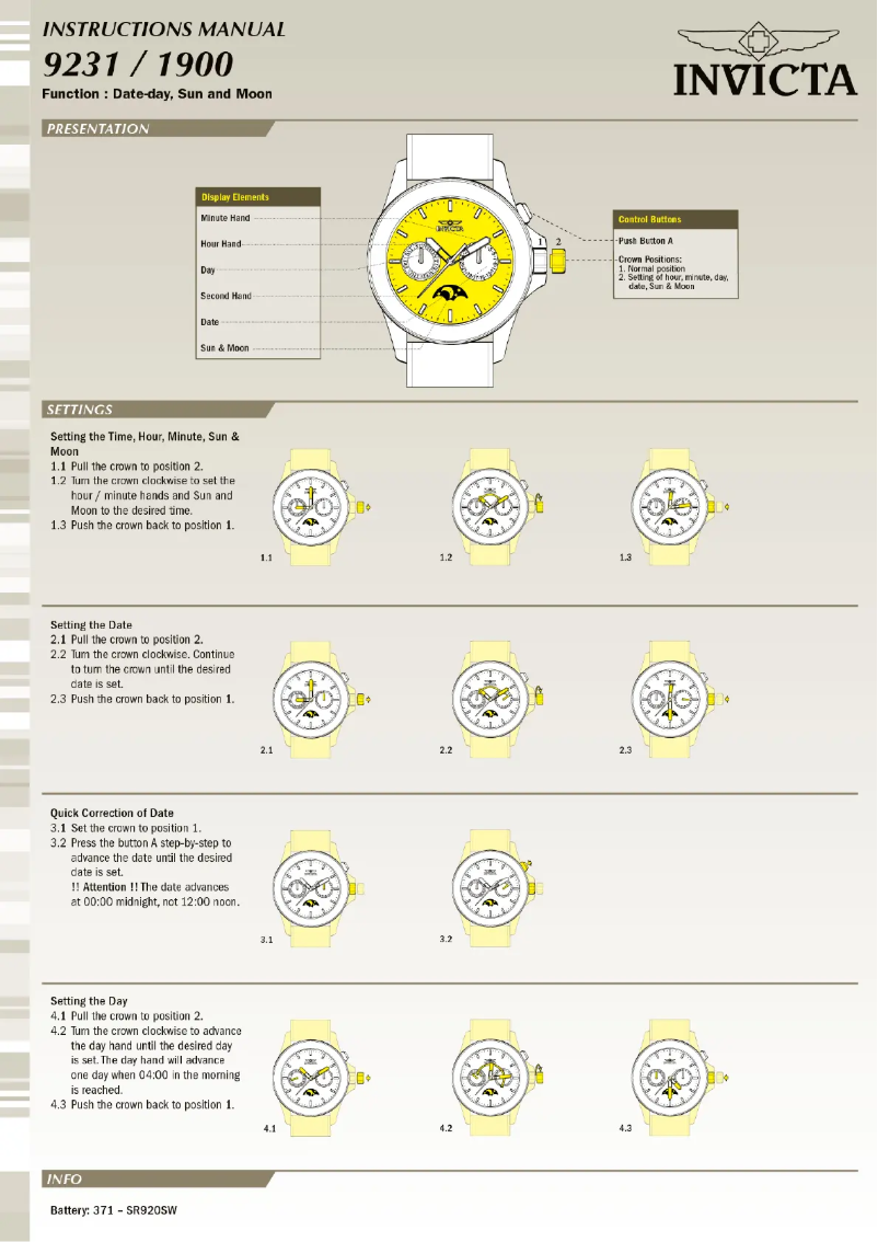 Image de la première page du manuel de l'appareil Pro Diver 10595