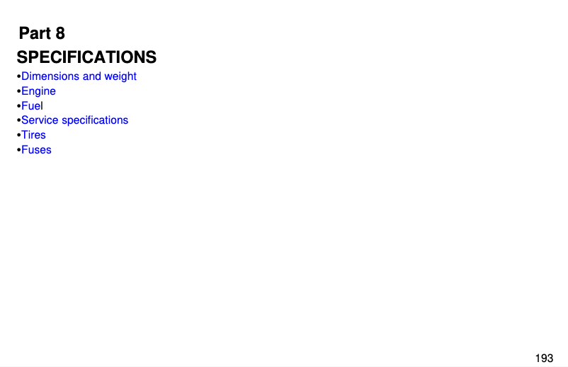 First page image of the manual for RAV4 (1997)