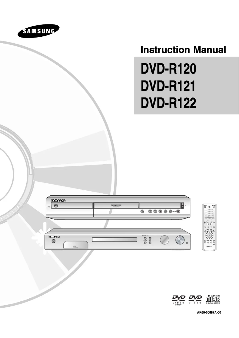 First page image of the manual for DVD-R121