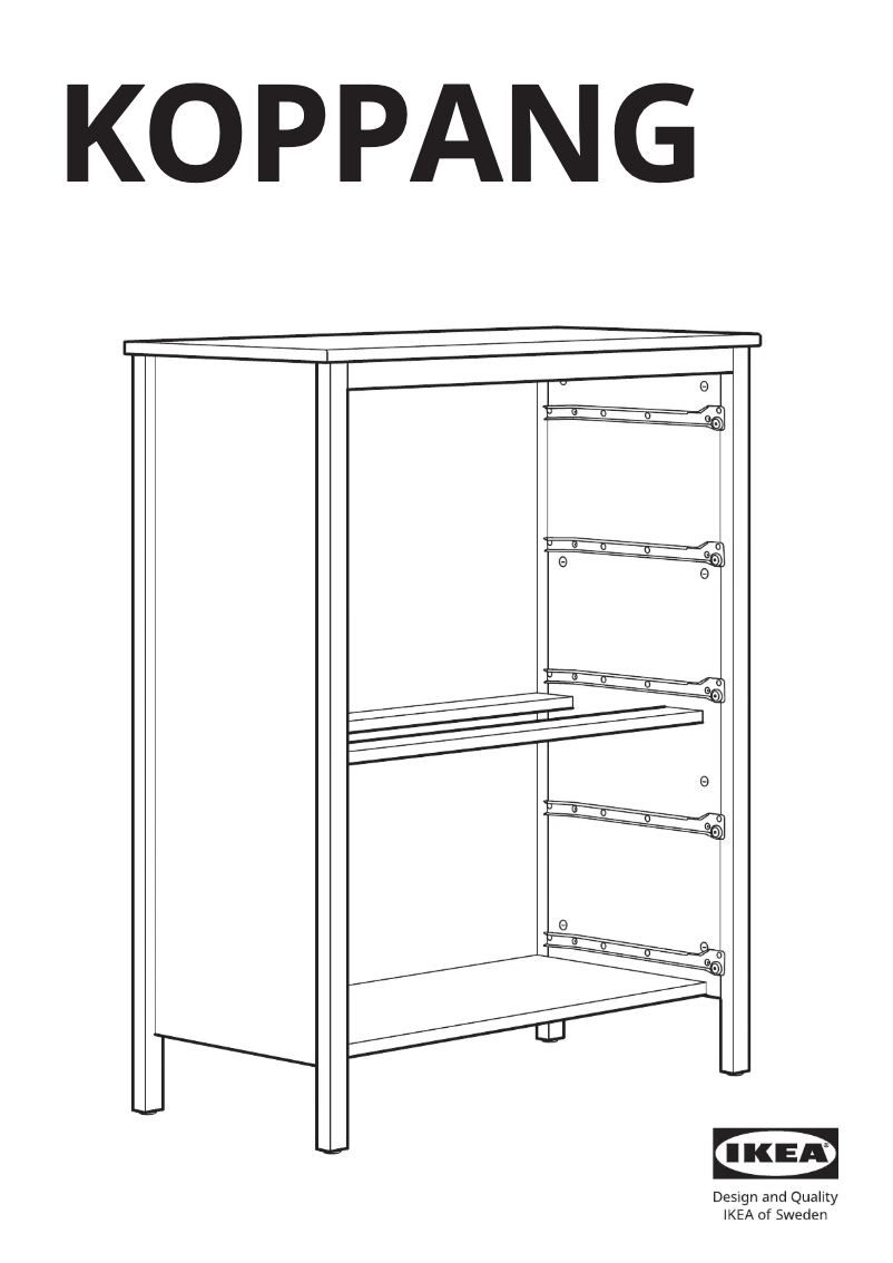 Page 1 of the manual User Manual Ikea KOPPANG 204.845.96