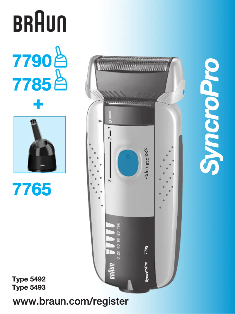 Page 1 of the manual User Manual Braun SyncroPro 7790