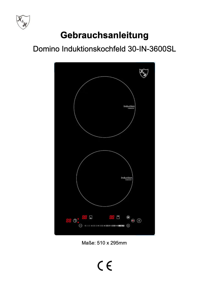 Page 1 of the manual User Manual K&H 30-IN-3600SL