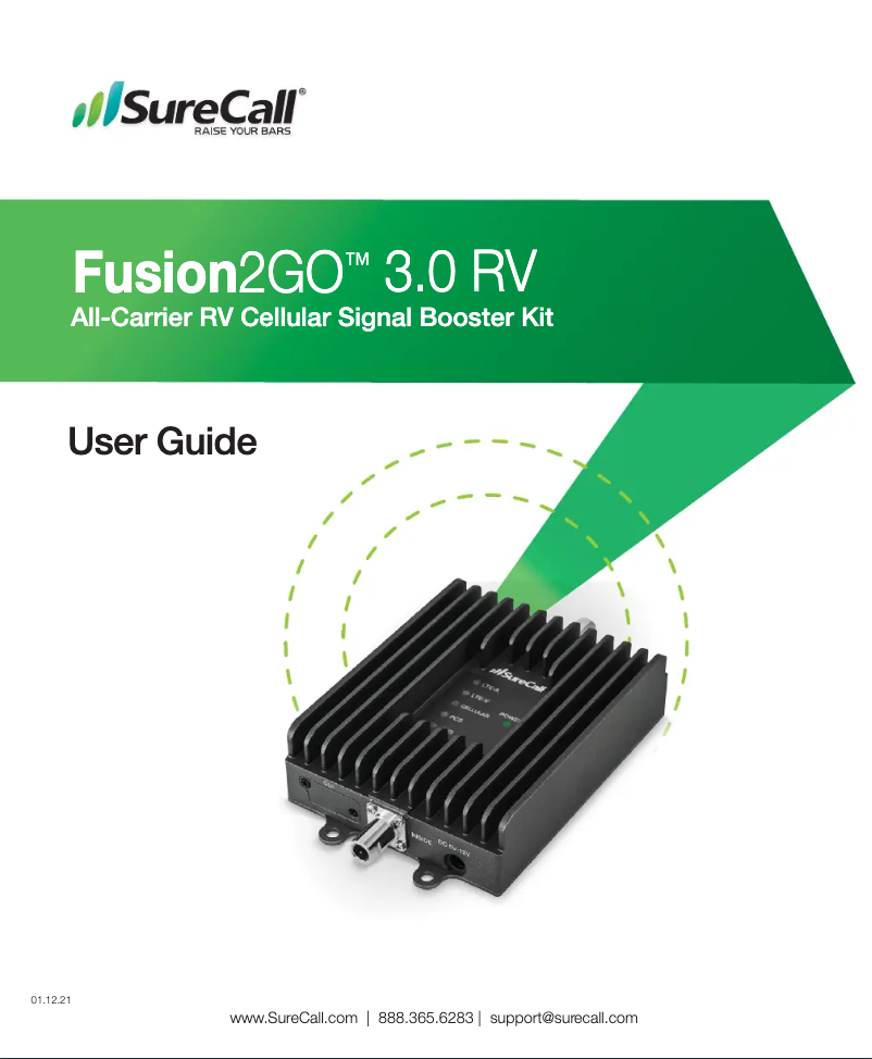 First page image of the manual for Fusion2Go 3.0 RV