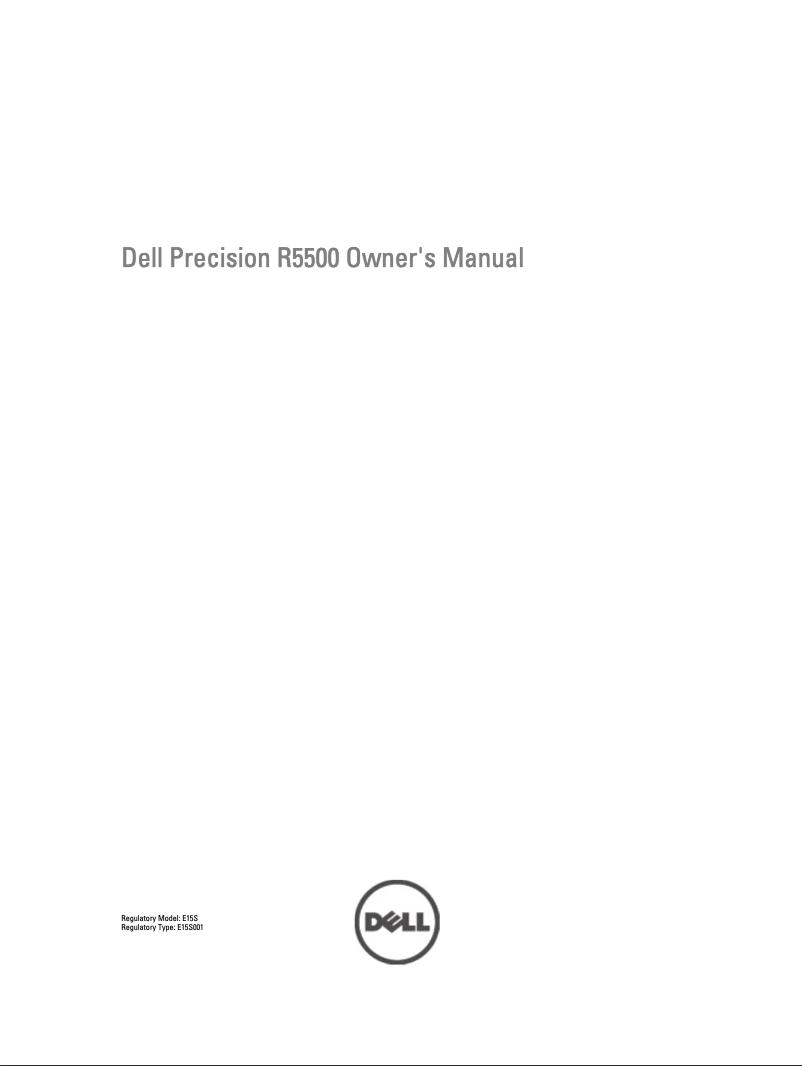 First page image of the manual for Precision R5500