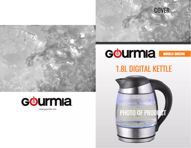 Page 1 of the manual User Manual Gourmia GDK340