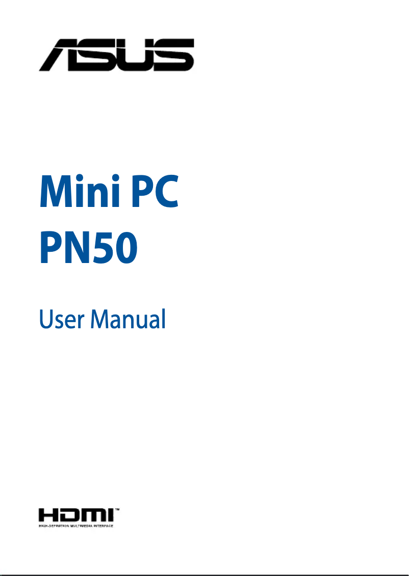 Page 1 of the manual User Manual Asus PN50 B3246ZD