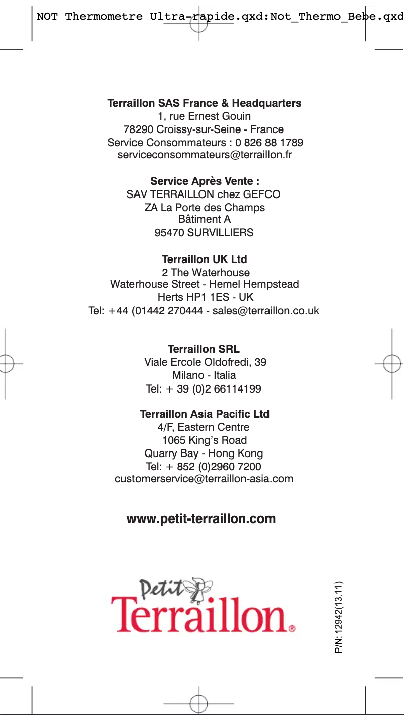 Image de la première page du manuel de l'appareil PHT40110GB