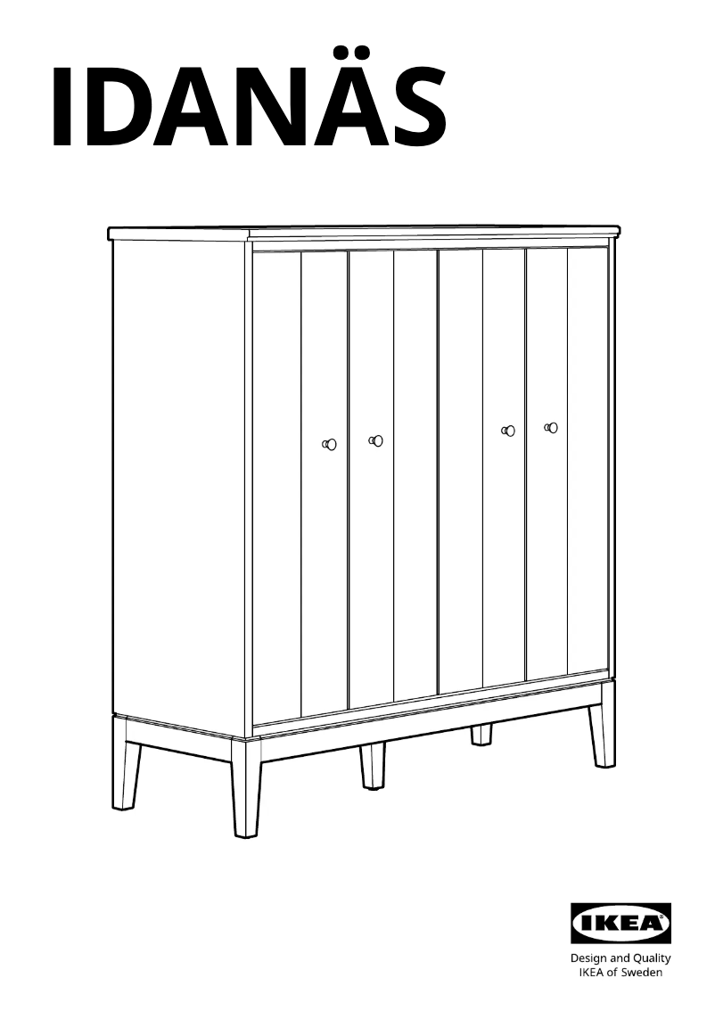 First page image of the manual for IDANÄS 604.588.21