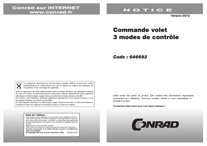 Page 1 of the manual User Manual Kaiser Nienhaus Taster Mercato