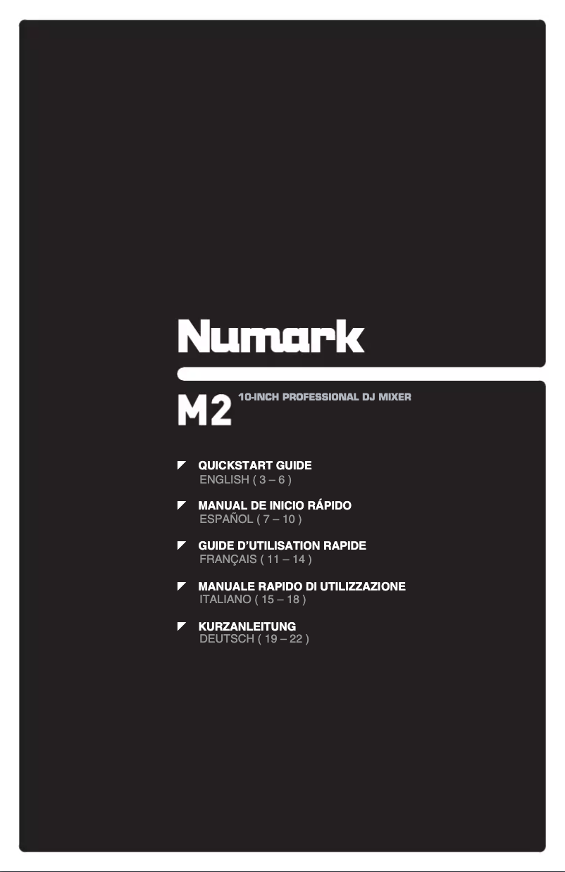 First page image of the manual for M2