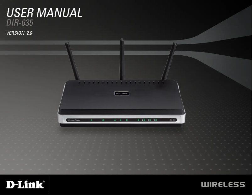 Page 1 of the manual User Manual D-Link DIR-635