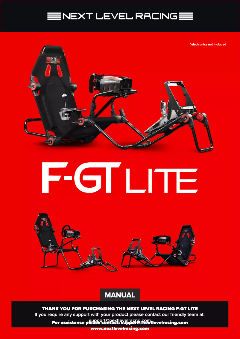 Page 1 of the manual User Manual Next Level Racing F-GT Lite