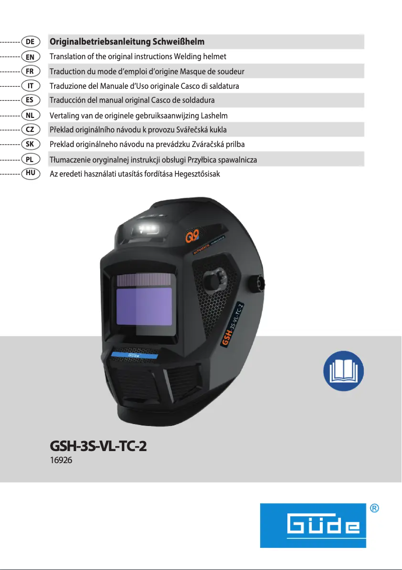 First page image of the manual for GSH-3S-VL-TC-2