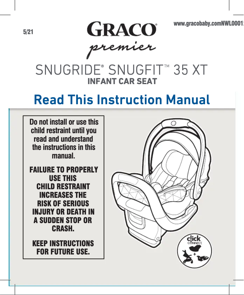 Image de la première page du manuel de l'appareil Premier SnugRide SnugFit 35 XT